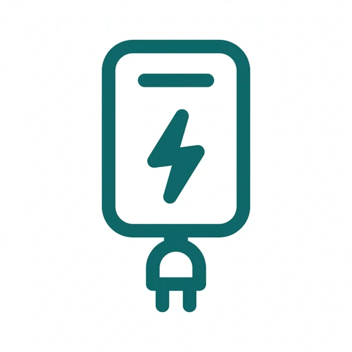 Level 2 EV charger mounted in a garage with new dedicated circuit